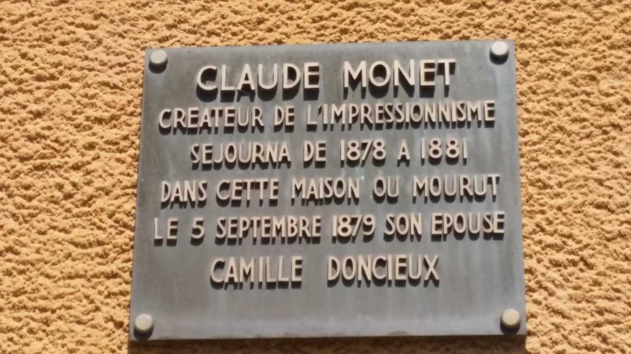 Escale chez un impressionniste - Maison où Claude Monet vécut à Vétheuil Bed and Breakfast Exterior foto